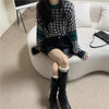 千鳥格子柄ラウンドネックセーター 5483-画像9-韓国ファッション通販POPREA［ポップリア］