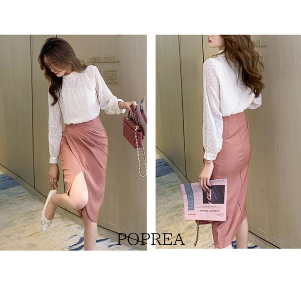 フレンチハイネックブラウス 4721-画像9-韓国ファッション通販POPREA［ポップリア］