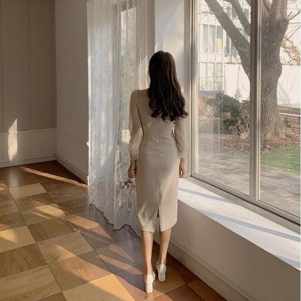 パフスリハイウエストドレスワンピ 5031-画像9-韓国ファッション通販POPREA［ポップリア］