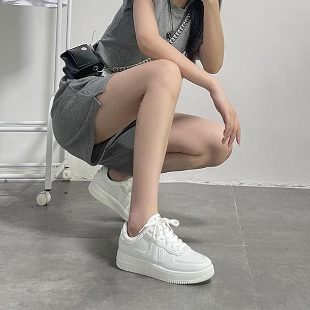 厚底サイドラインスニーカー 4913-画像1-韓国ファッション通販POPREA［ポップリア］