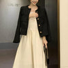 ゴールドボタンツイードショートジャケット 4778-画像1-韓国ファッション通販POPREA［ポップリア］