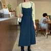 バックリボンキャミワンピースドレス 5480-画像1-韓国ファッション通販POPREA［ポップリア］