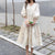 フローラル刺繍フレアワンピース 5434-画像1-韓国ファッション通販POPREA［ポップリア］
