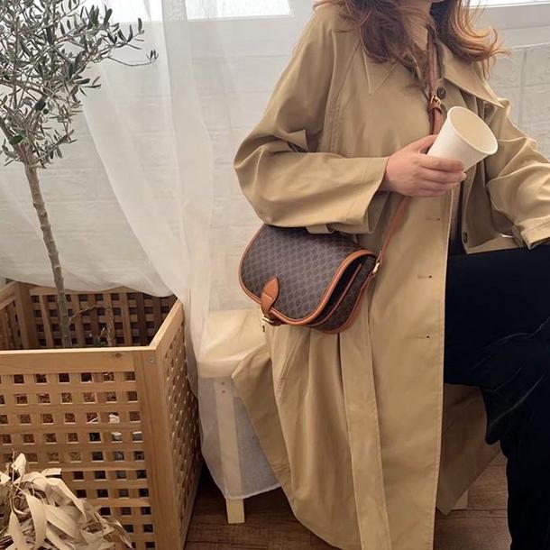 シンプルラウンドショルダーバッグ 4893-画像1-韓国ファッション通販POPREA［ポップリア］