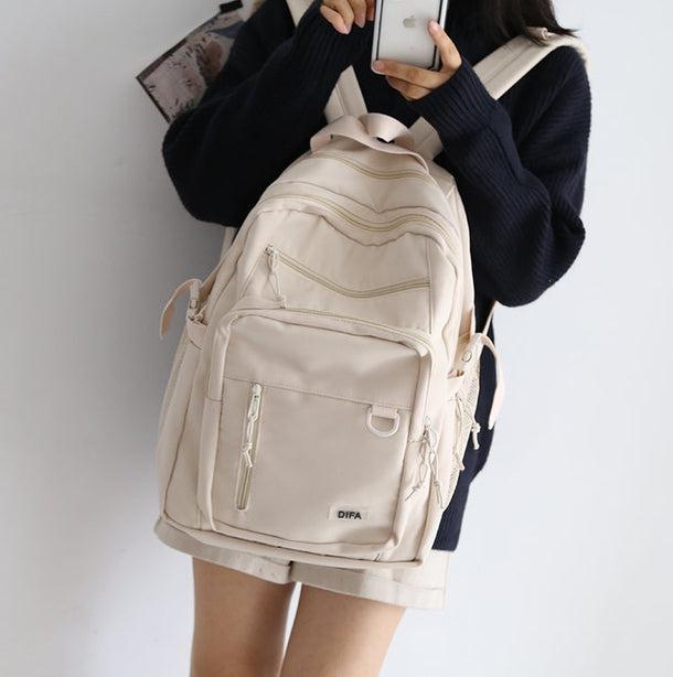 シンプルカジュアルバックパック 5037-画像1-韓国ファッション通販POPREA［ポップリア］
