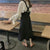 ドットブラウス＆クロスバックストラップスカート 4719-画像1-韓国ファッション通販POPREA［ポップリア］