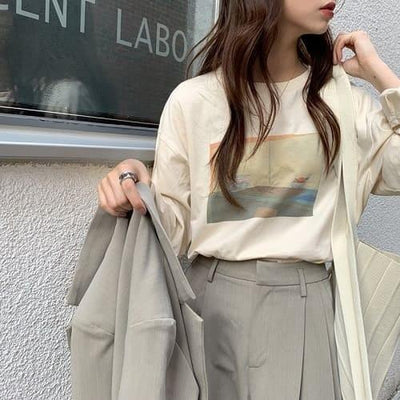 ルーズイラストロングTee 2532の商品画像_1