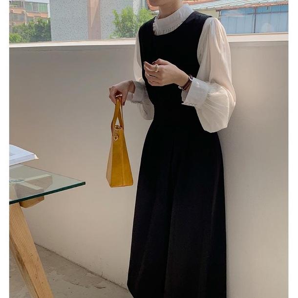 アンティークパフスリーブブラウス 2725-お取り寄せ2725-画像3-韓国ファッション通販POPREA［ポップリア］