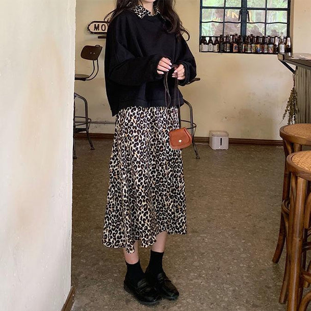 レオパードワンピセットアップ 2556