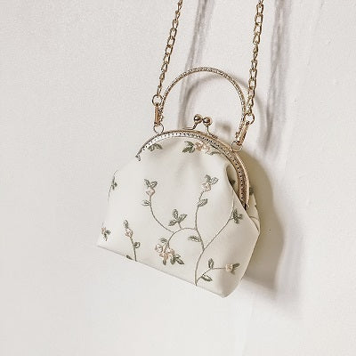 ヴィンテージレースフラワーがま口バッグ 1533の商品画像_10