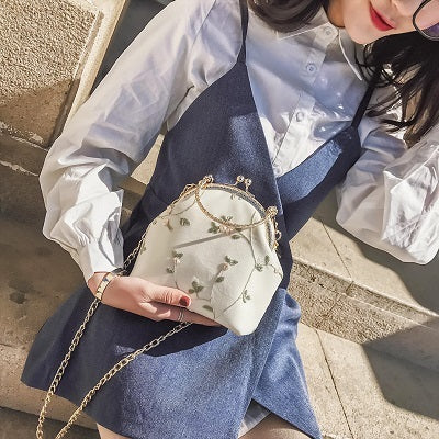 ヴィンテージレースフラワーがま口バッグ 1533の商品画像_2