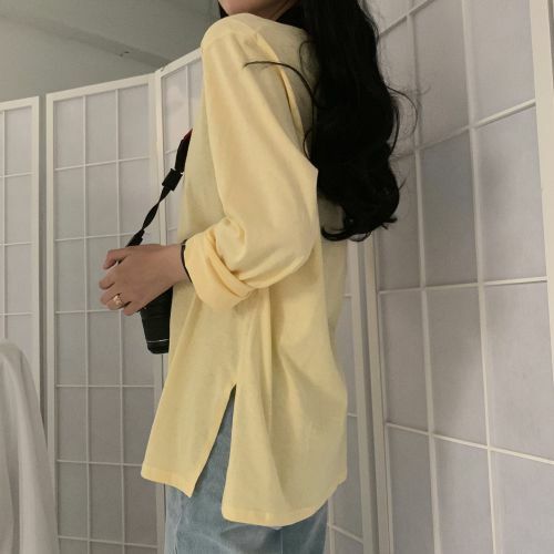 くすみカラーラウンドネックロンTee 2282の商品画像_13