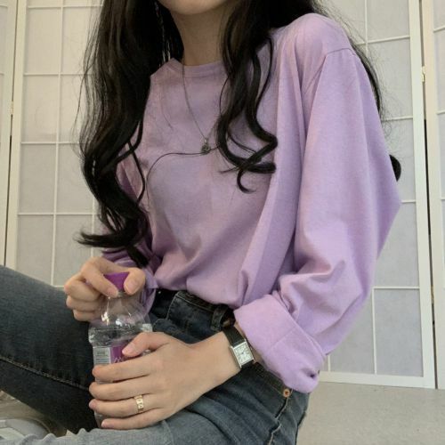 くすみカラーラウンドネックロンTee 2282の商品画像_5