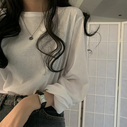 くすみカラーラウンドネックロンTee 2282の商品画像_3