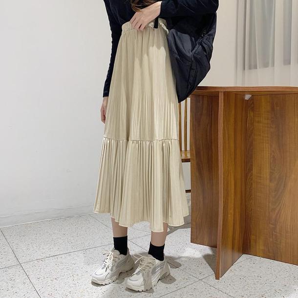 ベルベットプリーツスカート 3123-画像13-韓国ファッション通販POPREA［ポップリア］