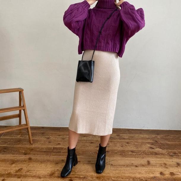 エコレザースクエアポシェット 3068-画像5-韓国ファッション通販POPREA［ポップリア］