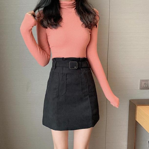 スエードライクミニスカート 2854-画像7-韓国ファッション通販POPREA［ポップリア］