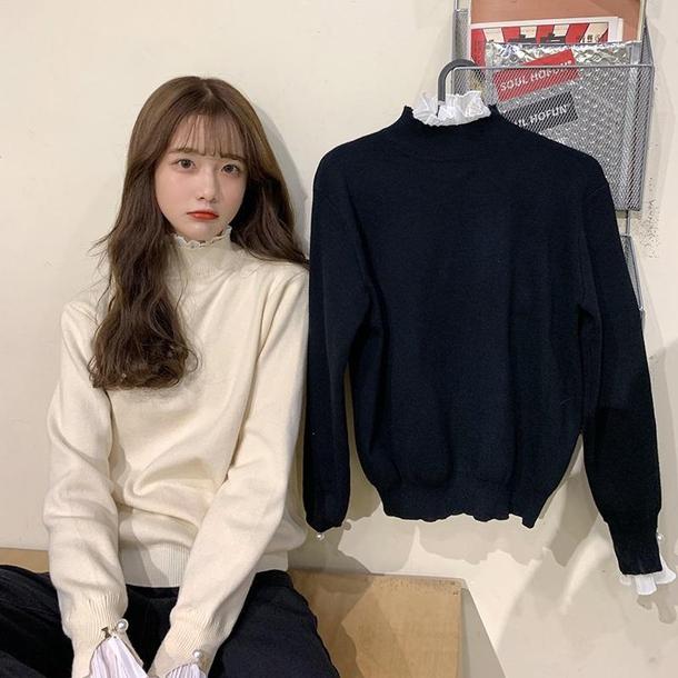 フリルハイネックニット 2773-画像6-韓国ファッション通販POPREA［ポップリア］