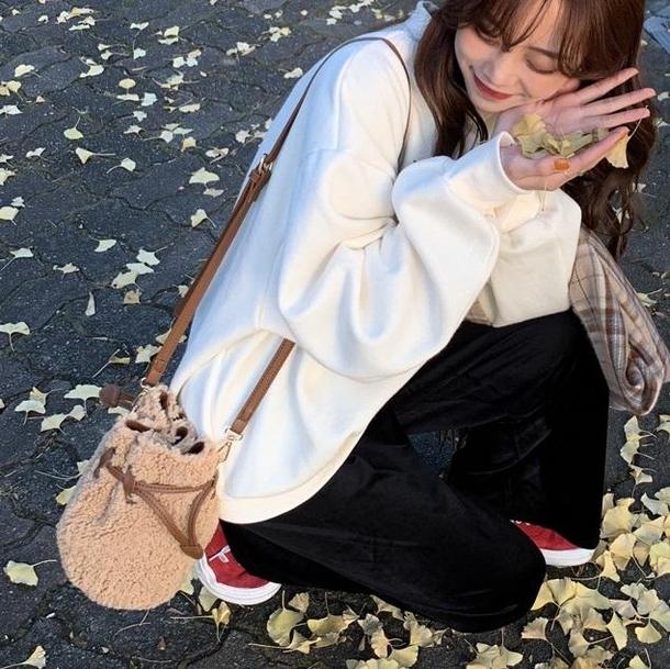 モコモコボアバケットバッグ 2837-画像5-韓国ファッション通販POPREA［ポップリア］