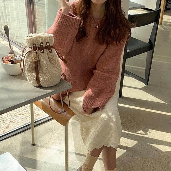 モコモコボアバケットバッグ 2837-画像8-韓国ファッション通販POPREA［ポップリア］