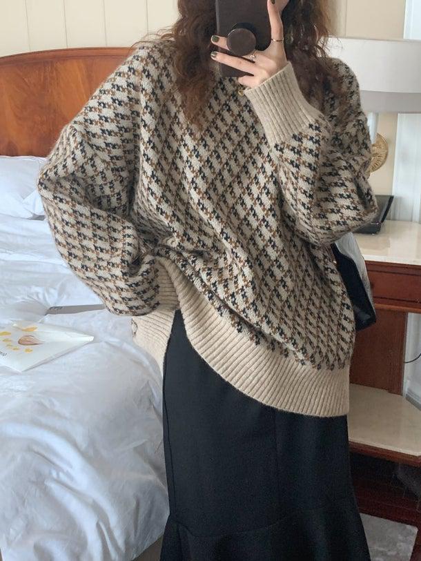 ハーフネックニットプルオーバー 4977-お取り寄せ4977-画像17-韓国ファッション通販POPREA［ポップリア］