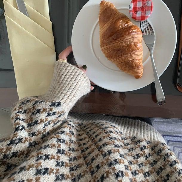 ハーフネックニットプルオーバー 4977-お取り寄せ4977-画像18-韓国ファッション通販POPREA［ポップリア］