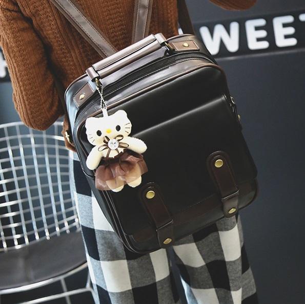 レザー調レトロリュック 4179-画像10-韓国ファッション通販POPREA［ポップリア］