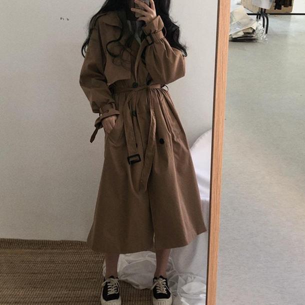 オーバーサイズトレンチコート 3817-画像10-韓国ファッション通販POPREA［ポップリア］