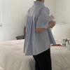 バックプリーツパフスリーブシャツ 4532-画像10-韓国ファッション通販POPREA［ポップリア］