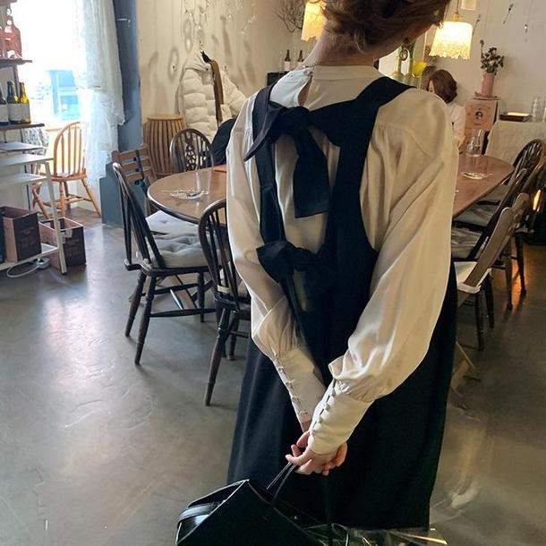 バックリボンジャンスカ 3341-画像10-韓国ファッション通販POPREA［ポップリア］