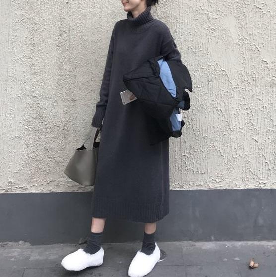 タートルニットワンピース 4231-画像10-韓国ファッション通販POPREA［ポップリア］