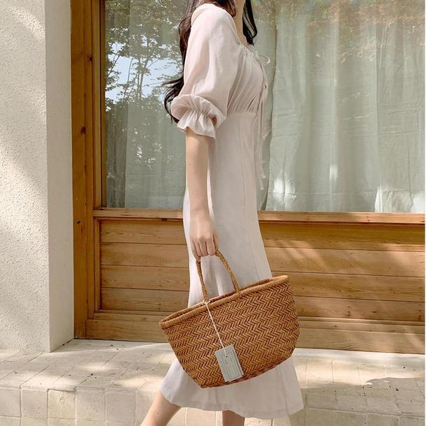 フロントギャザークラシックワンピ 4626-画像10-韓国ファッション通販POPREA［ポップリア］