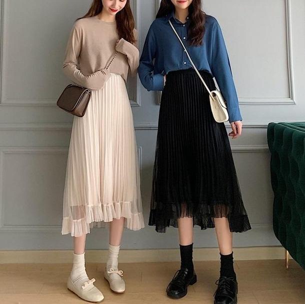 アシメシースルースカート 3109-画像10-POPREA