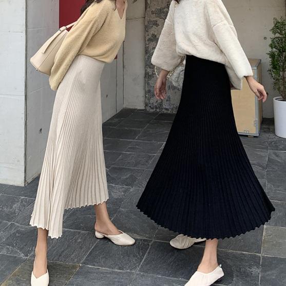 サイドスリットプリーツニットスカート 3901-画像10-韓国ファッション通販POPREA［ポップリア］