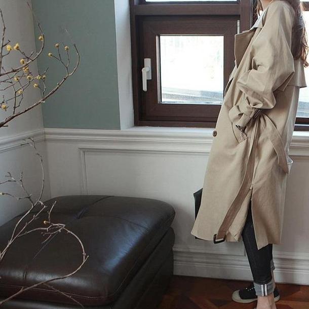 ラグランスリーブトレンチコート 3319-画像10-韓国ファッション通販POPREA［ポップリア］