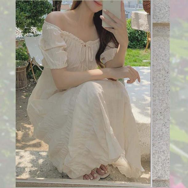 プリーツロングワンピース 4649-画像10-韓国ファッション通販POPREA［ポップリア］