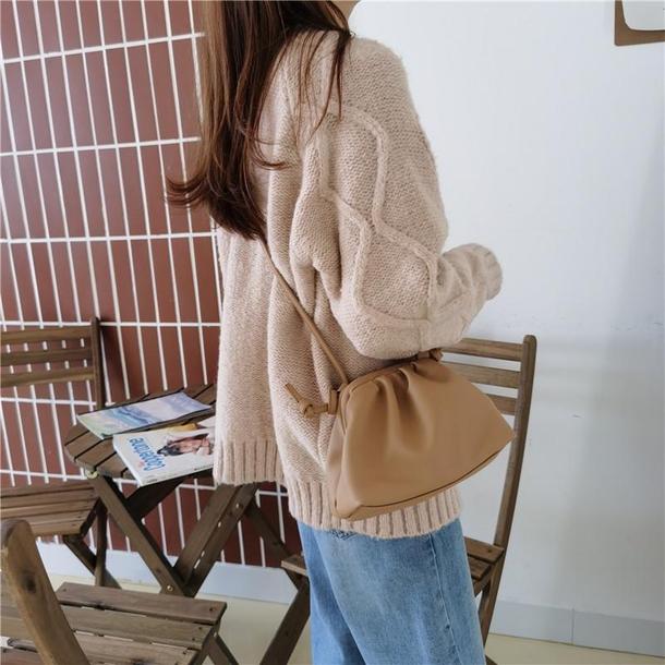 ソフトエコレザークラウドバッグ 3892-画像10-韓国ファッション通販POPREA［ポップリア］