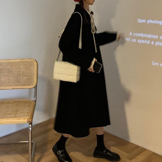 ウールライクAラインロングコート 3906-画像10-韓国ファッション通販POPREA［ポップリア］