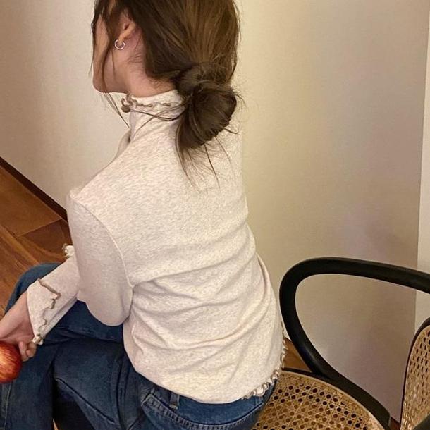 ハイネックメロートップス 4139-画像10-韓国ファッション通販POPREA［ポップリア］