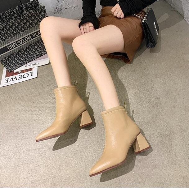 ポインテッドショートブーツ 4062-画像10-韓国ファッション通販POPREA［ポップリア］