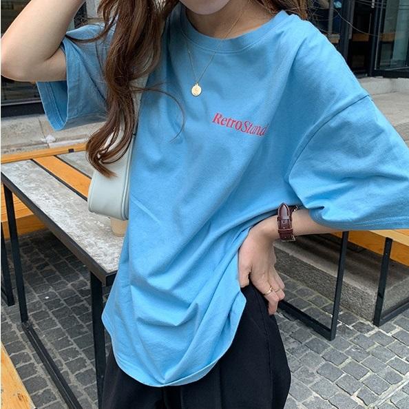 ルーズバックロゴTee 3598-画像10-韓国ファッション通販POPREA［ポップリア］