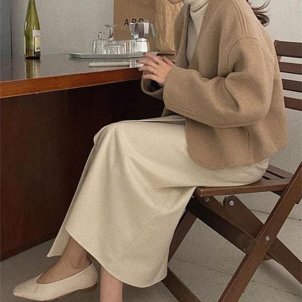 Vネックフレンチコート 4333-画像10-韓国ファッション通販POPREA［ポップリア］