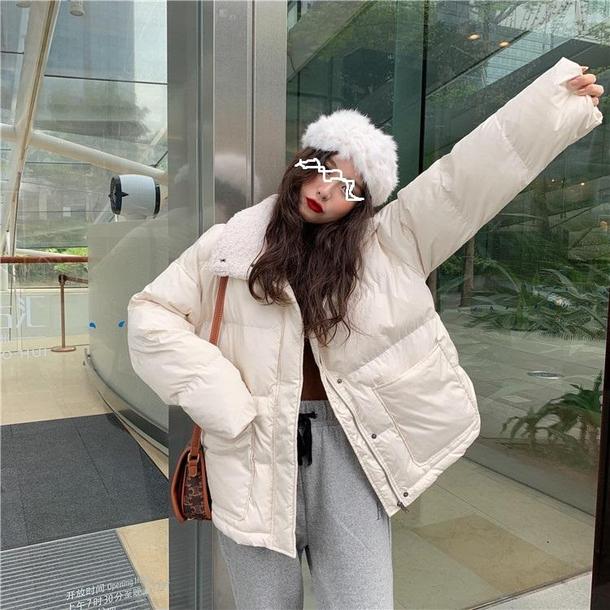 ボア付きエコダウンジャケット 3998-画像10-韓国ファッション通販POPREA［ポップリア］