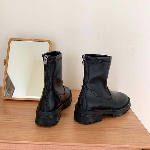 スクエアトゥショートブーツ 4183-画像10-韓国ファッション通販POPREA［ポップリア］