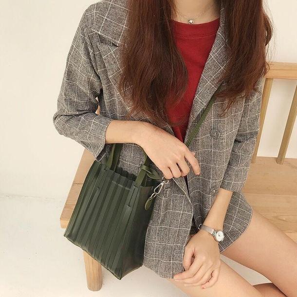 ストライプシースルークリアバッグ 3429-画像10-韓国ファッション通販POPREA［ポップリア］