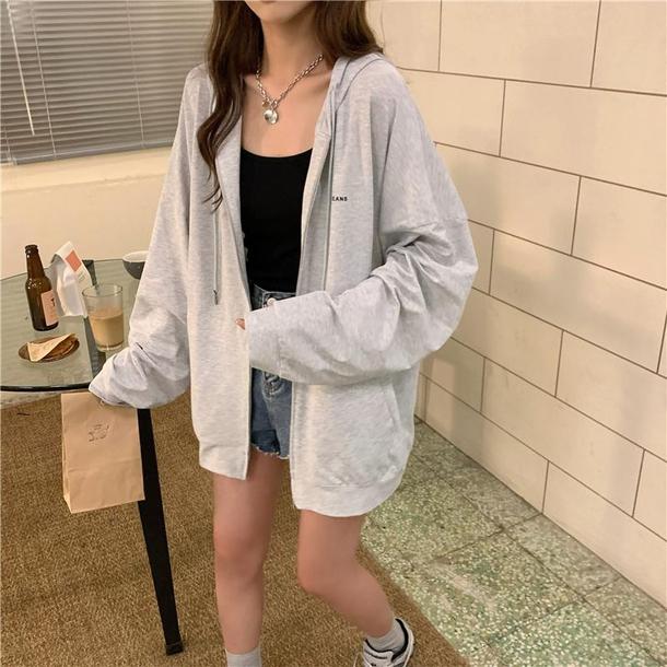 シンプルフルジップパーカー 4594-画像10-韓国ファッション通販POPREA［ポップリア］