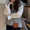 キャンディスリーブシャツ&ポンポンニット 3372-画像10-韓国ファッション通販POPREA［ポップリア］