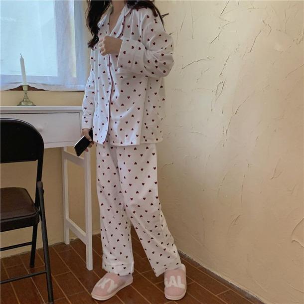 ハートパガーリーパジャマ 3466-画像11-韓国ファッション通販POPREA［ポップリア］