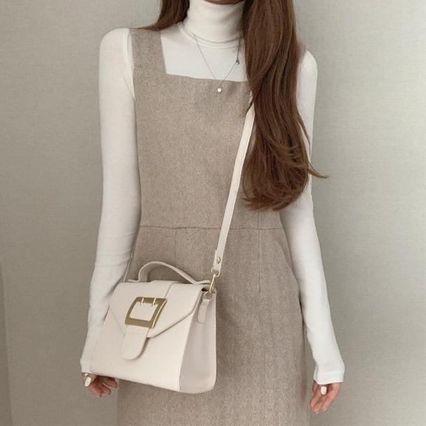 フレンチフェイクウールジャンスカ 4158-画像11-韓国ファッション通販POPREA［ポップリア］