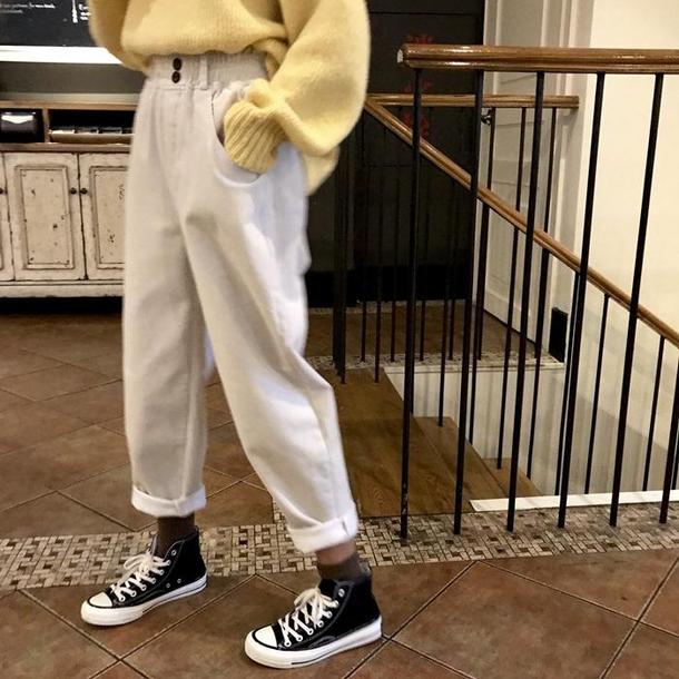 ウエストゴムカジュアルパンツ 4074-画像11-韓国ファッション通販POPREA［ポップリア］